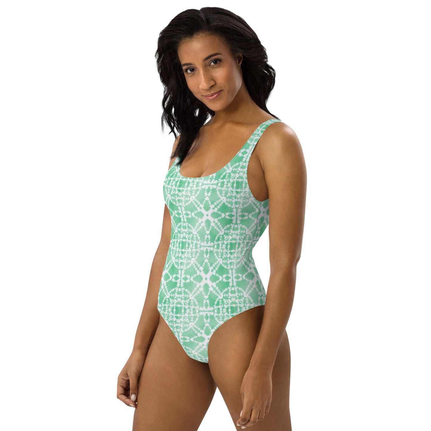 Green Batik - One-Piece Women Swimsuit