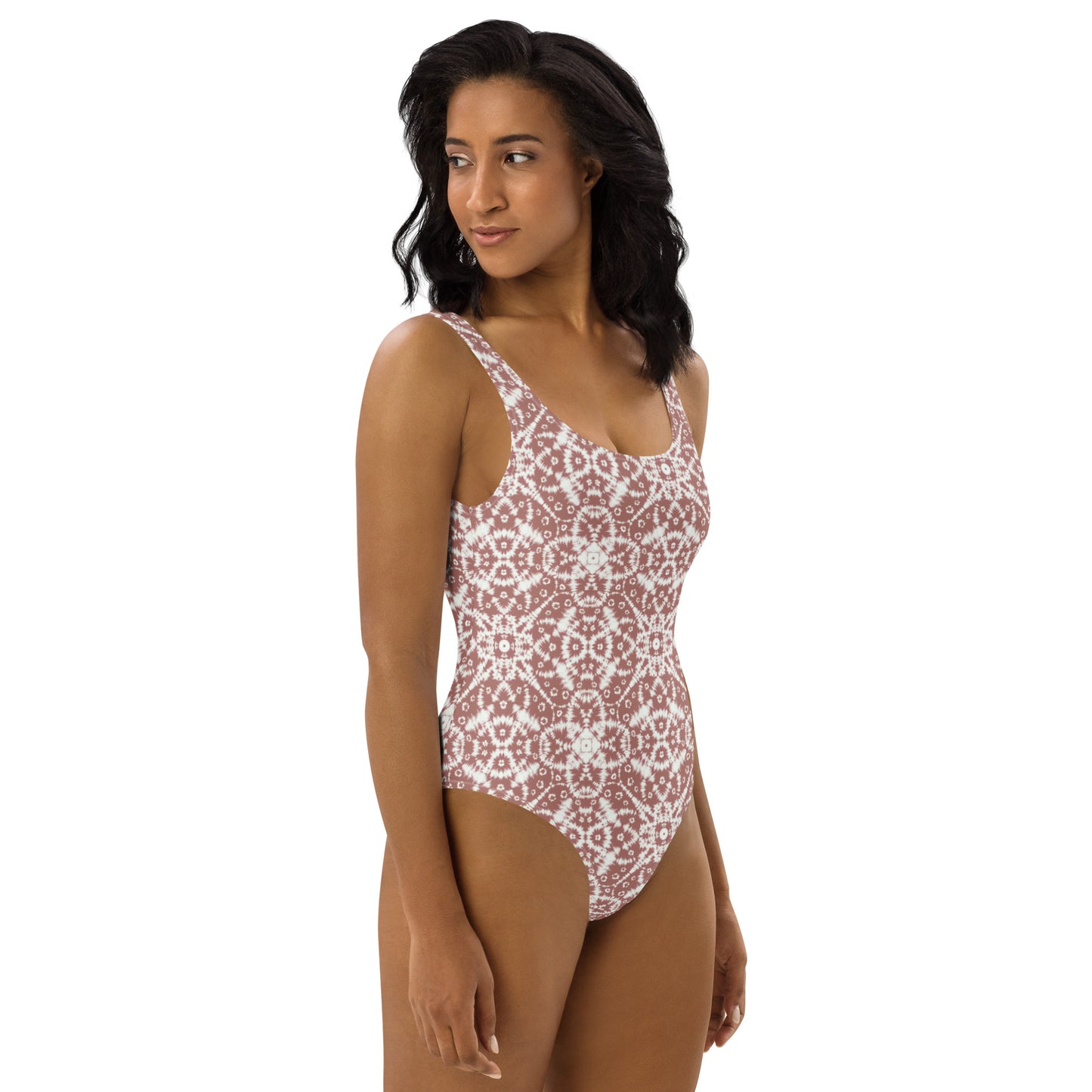 Neutral Boho Batik - One-Piece Women Swimsuit