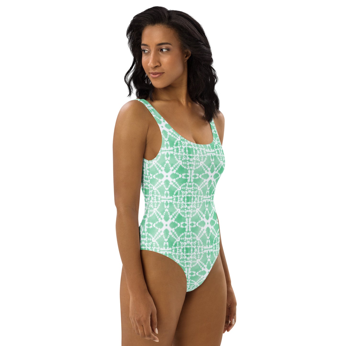 Green Batik - One-Piece Women Swimsuit