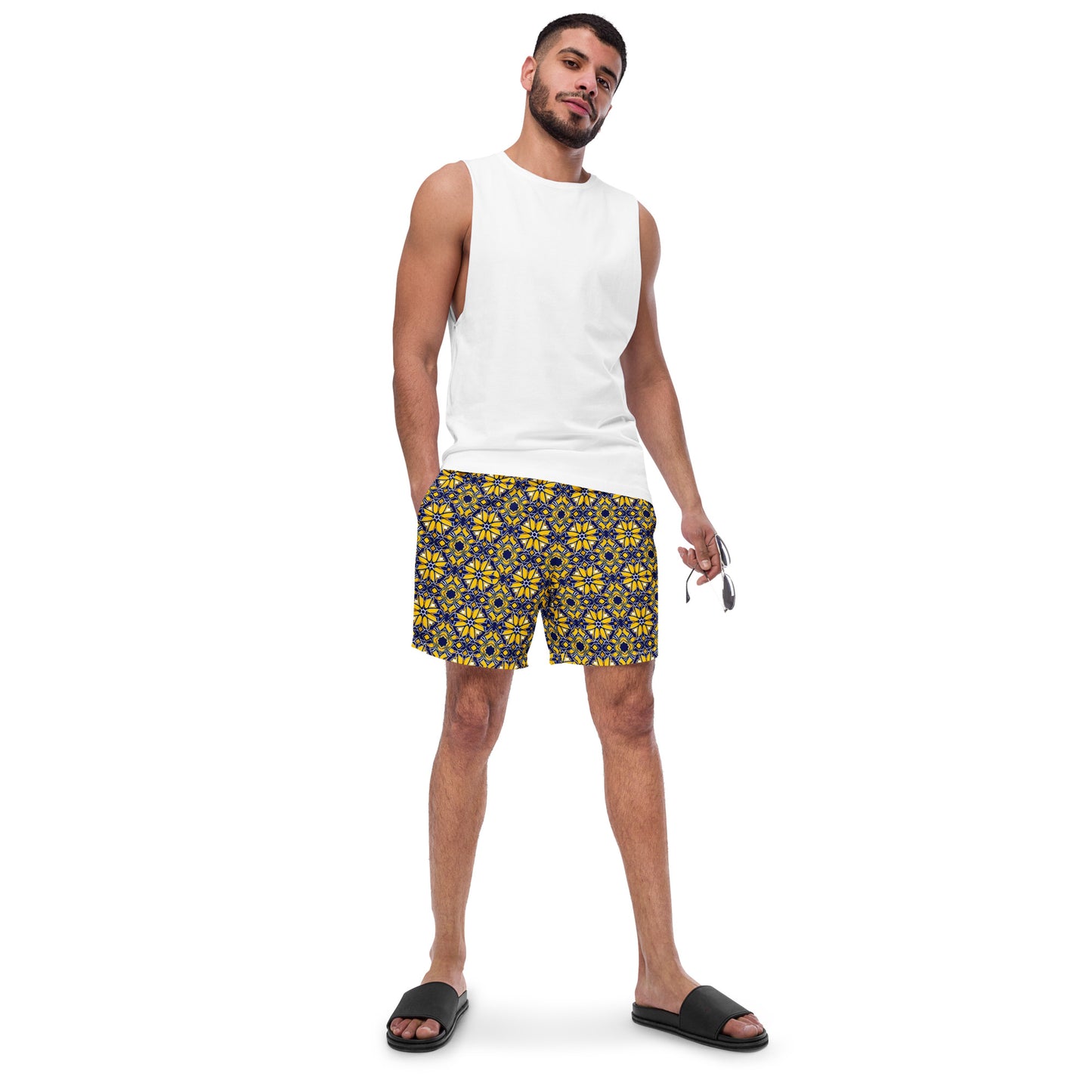 Yellow Moroccan - Swim Trunks