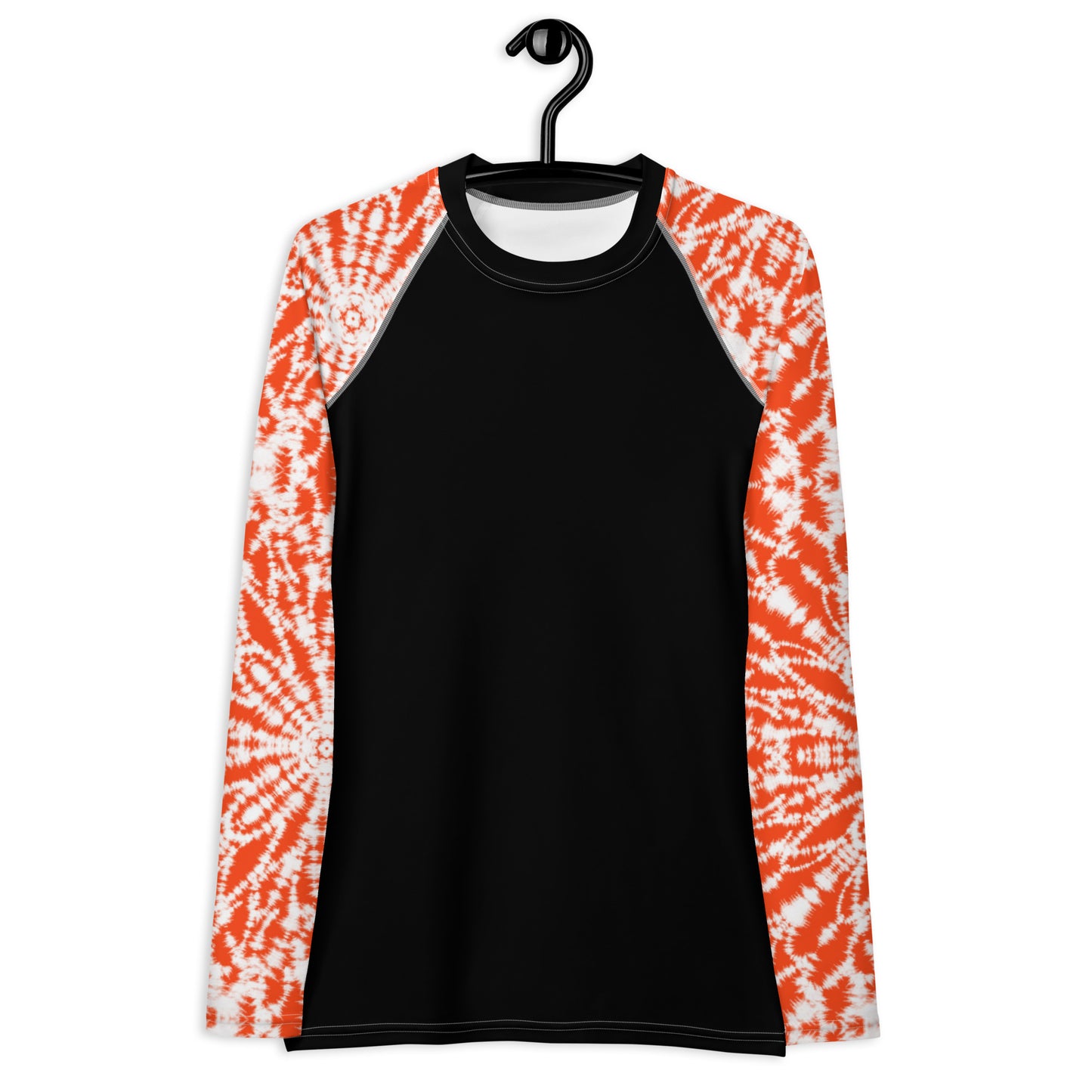 Batik - Orange Sleeves and Black Body - Women's Rash Guard