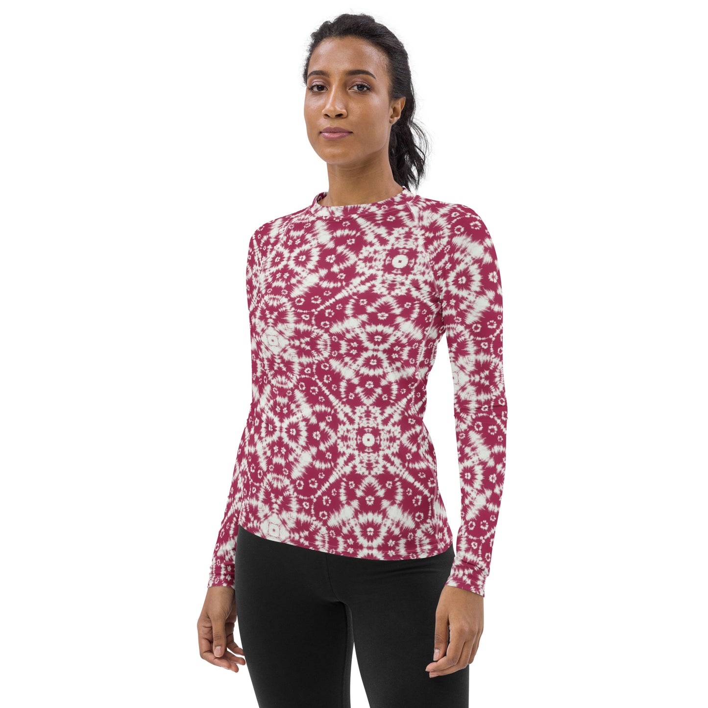 Batik - Red - Women's Rash Guard