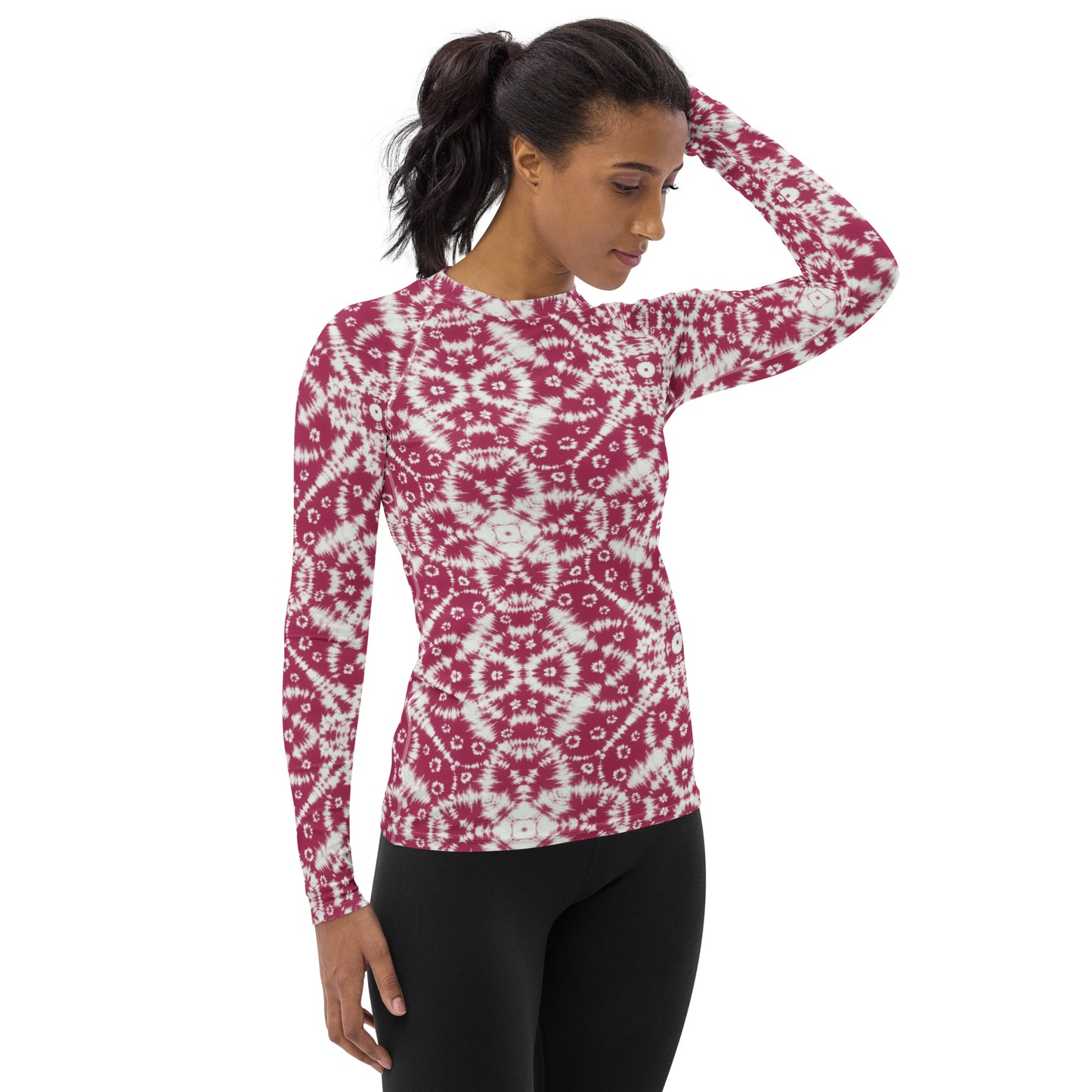 Batik - Red - Women's Rash Guard