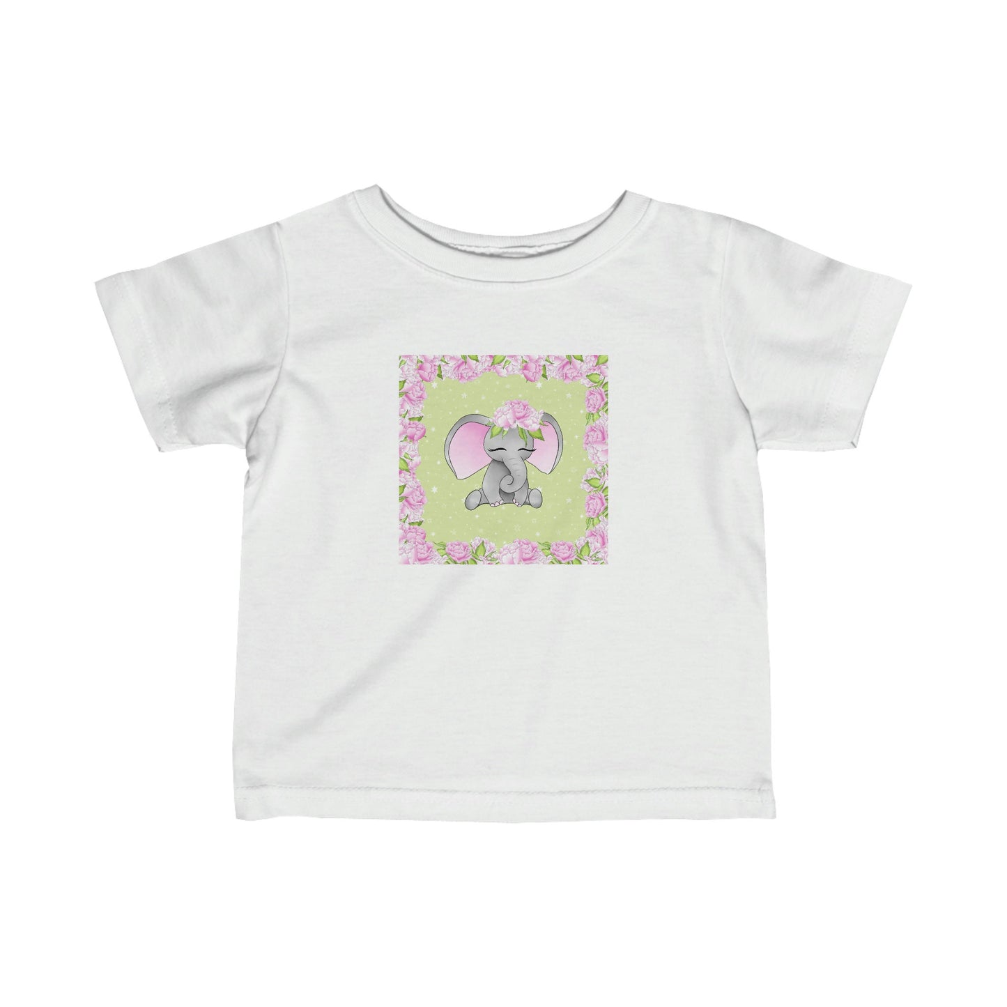 Pink Elephant - Infant Fine Jersey Tee