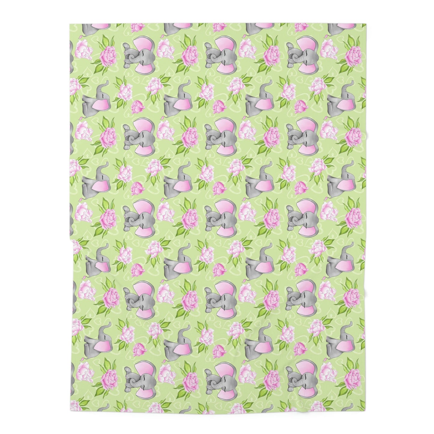 Baby Swaddle Blanket - Pink Elephant