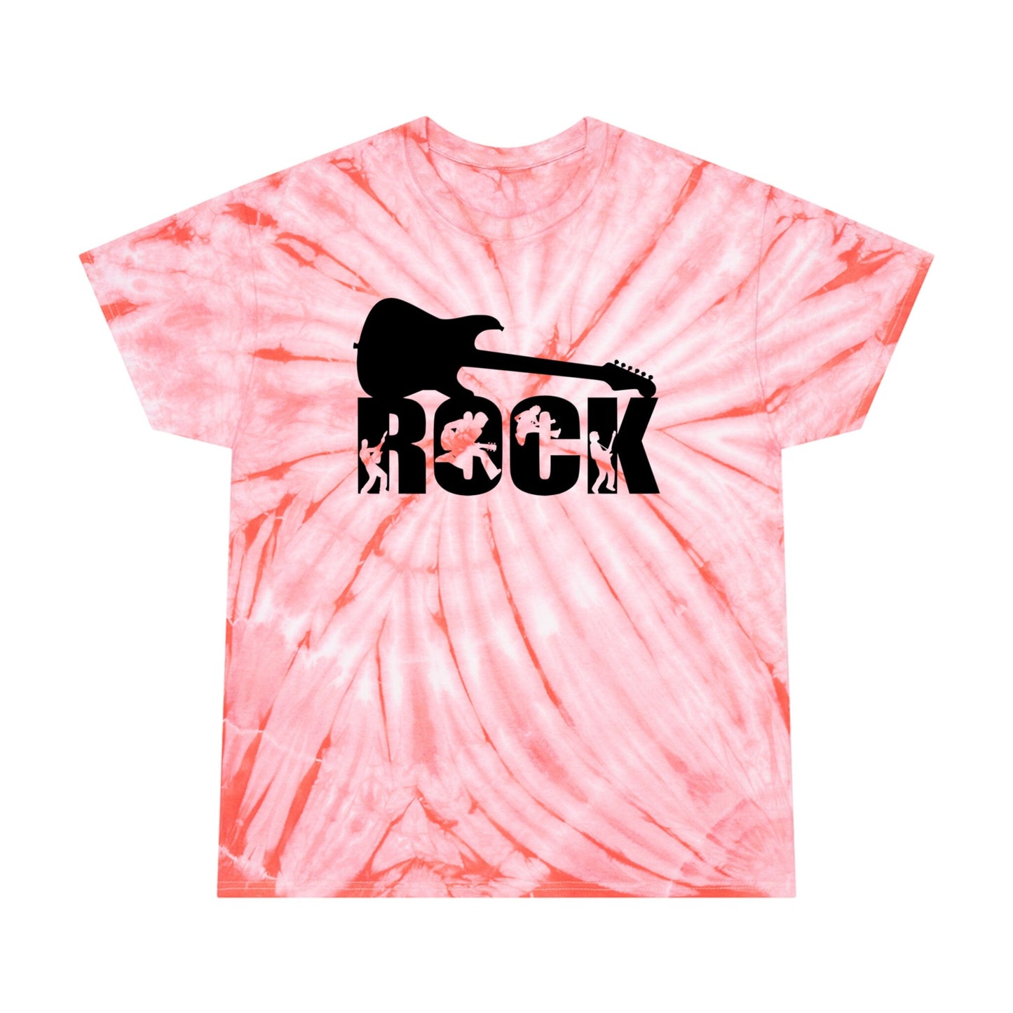 Rock - Guitar Silhouette - Tie-Dye Tee, Cyclone