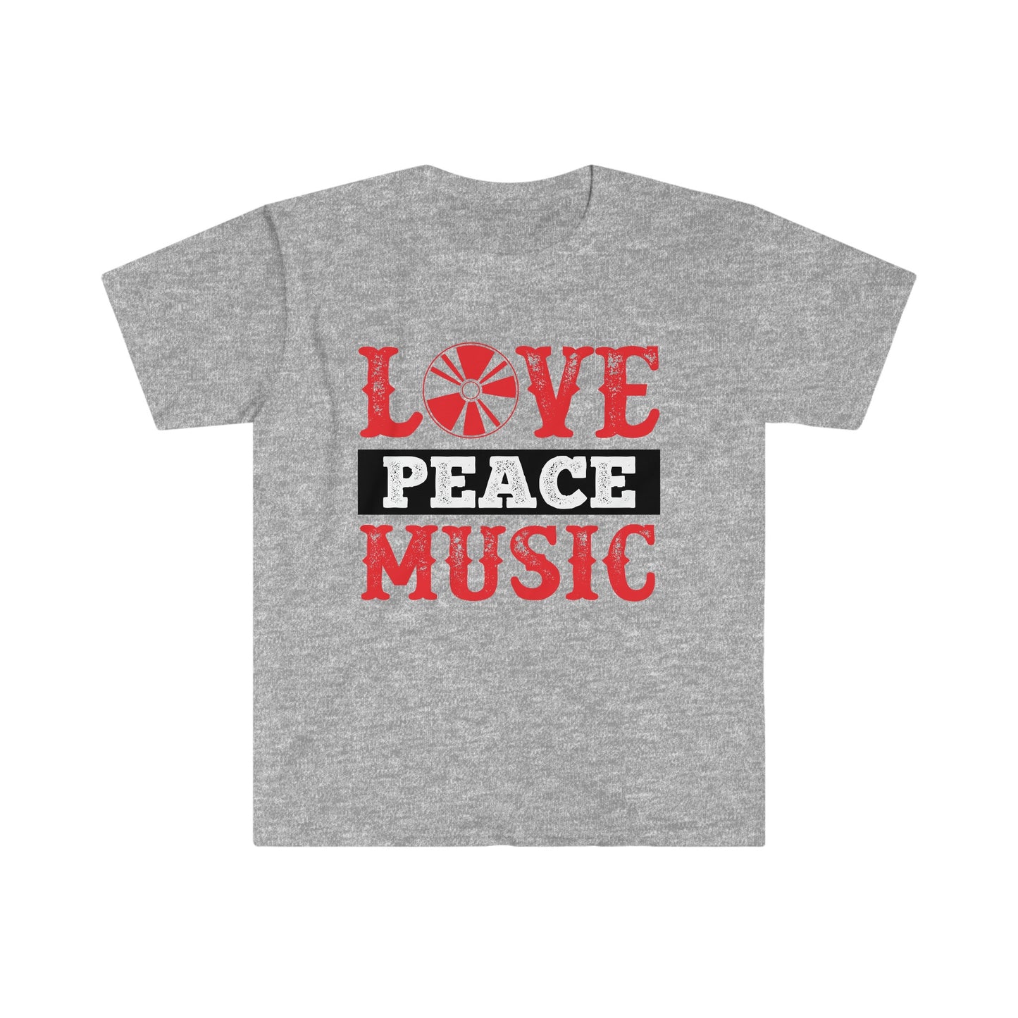 LOVE PEACE MUSIC - Unisex Softstyle T-Shirt
