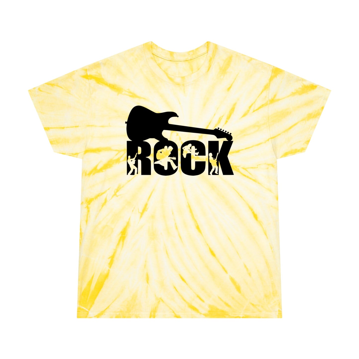 Rock - Guitar Silhouette - Tie-Dye Tee, Cyclone