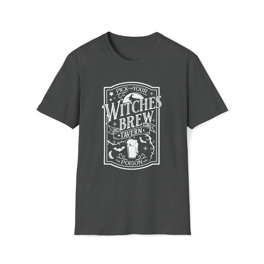 Halloween - Pick Your Poison - Witches Brew Tavern - Unisex Softstyle T-Shirt